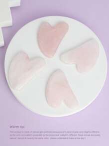 2pcs Gua Sha Board Natural Jade Stone GuaSha Scraping Facial Massage Tool For Relieve Fine Lines And Wrinkles Heart Shape Skin Care Tool SPA Massager For Body Relaxing,Beauty,Skin Care Products,Spa,Self Care,Skin Care Tools,Face Care,Esthetician Supplies,Massage,Face Massage Tool,Face Roller - Multicolor - View 7