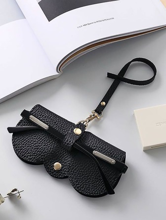 Automatisch Schließende Schutzbrillen Schutztasche Sonnenbrillen Aufbewahrungskoffer Portable Anti-verlust Taschen Accessoires Taschen Anhänger Geschenk Valentinstag Stilvoll Für Teenager Mädchen, Frauen, Studenten, Lehrer, Büroangestellte, Neulinge Und Weiße-kragen-werbeartikeldekoration Schlüsselband