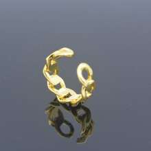 Hip Hop Copper Chain Ring For Men Women For Decoration Party - Gold - View 5