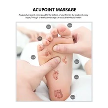 電動腳按摩器地墊-腳穴位按摩地墊腳循環按摩器穴位鬆弛工具可折疊的便攜家庭和辦公室使用至緩解疲勞 - 黑色 - 查看 7