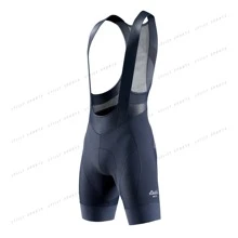 Bộ quần áo đạp xe tay ngắn nhẹ, thoáng khí, nhanh khô + quần đùi, phù hợp cho đạp xe đường trường và đạp xe leo núi, với lớp bọt mật độ cao 3D hỗ trợ 5 giờ, màu đen và xanh lam - Màu xanh lam - Xem 8