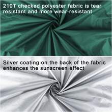 Outdoor Camping Tarp, Camping Tarpaulin Awning, Lightweight UV Resistant and PU 3000mm Waterproof Rainproof Tarpaulin Shelter - Army Green - View 4