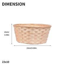 Cesta DIY tejido mimbre basura adecuado para casa con hotel , lavable con a prueba de polvo , ideal para de niños boda - Amarillo Mostaza - Ver 5