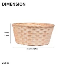 Cesta DIY tejido mimbre basura adecuado para casa con hotel , lavable con a prueba de polvo , ideal para de niños boda - Amarillo Mostaza - Ver 6