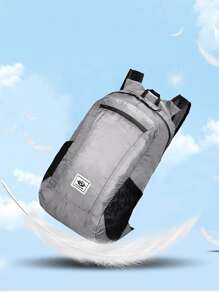 20L Lightweight Portable Foldable Waterproof Backpack Folding Bag Ultralight Outdoor Pack For Women - Light Grey - View 3