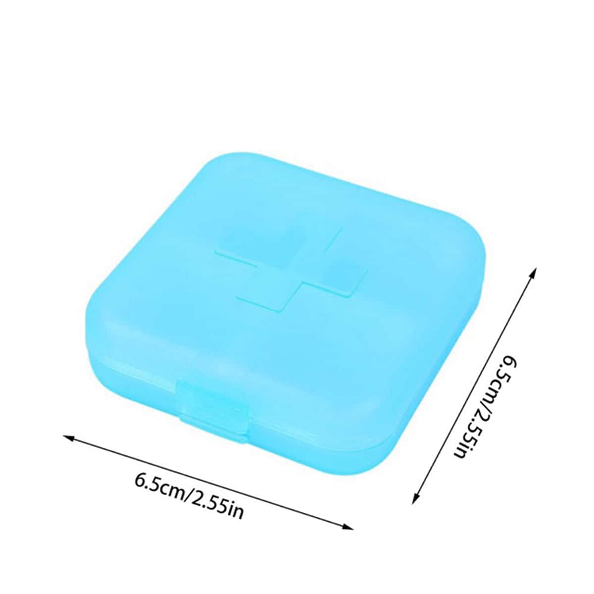 1pc 4 Grids Medicine Case Storage Box Pill Case Small Portable Pill Organizer