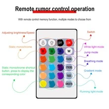 1pc 3m Black Led Light Strip, Usb Powered, Colorful Atmosphere Light - Black - View 5