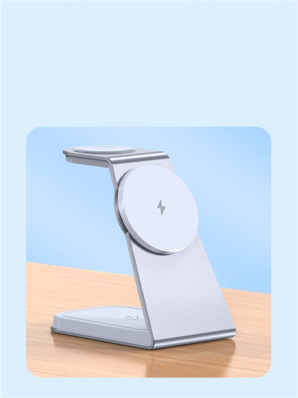 15w 3-in-1 Portable Wireless Charger Compatible With Iphone 14 13 12 Pro Max, Apple Watch Series 1-8, Airpods 3/2 Pro, Fast Charging Dock (note: Charging Function Of The Watch Is Only Applicable To Apple Watch Series Ultra/8/7/se/6/5/4/3/2/1)