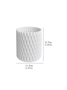 1pc Pen Holder Storage Box For Office Desk, Student High Capacity Pencil Case - Grey - View 6