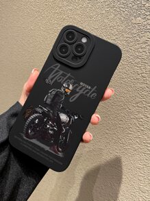 Apple Motorrad Muster Handy Hülle Grunge - Verschiedenfarbig - Übersicht 1