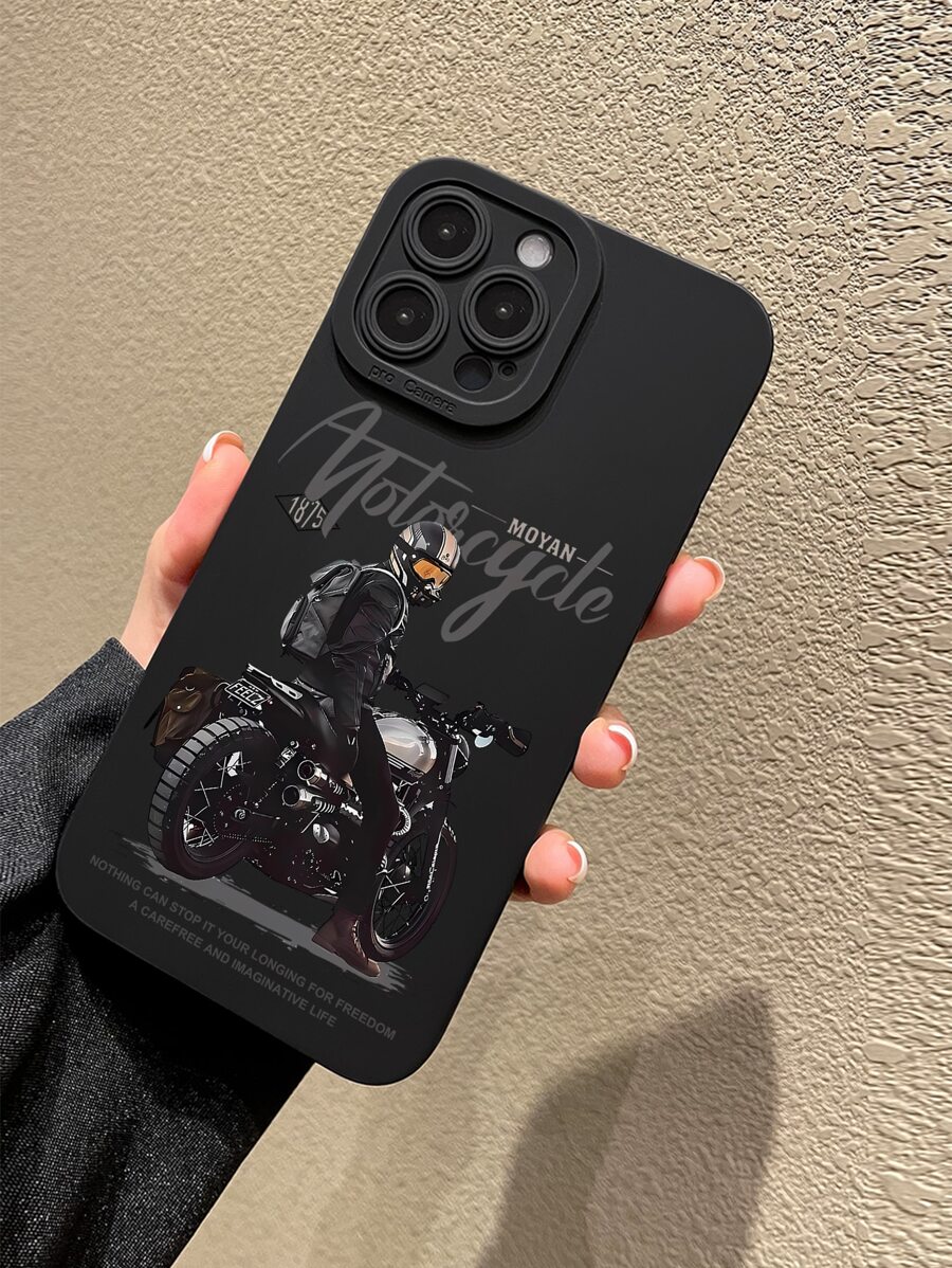 Apple Motorrad Muster Handy Hülle Grunge - Verschiedenfarbig - Übersicht 1