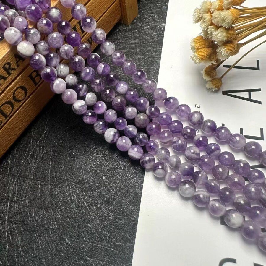 自然夢幻晶圓形散珠diy飾品配件