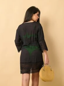 Women Kimonos - Black - View 2