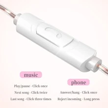 hellodigi Q2Pro 1.2m Cable Length Monitor Headphones - Purple - View 7