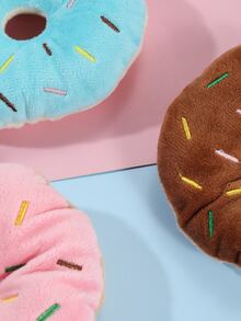 1pc Cute Donut Shaped Creative Plush Toy For Kids - Pink - View 4