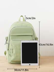 4入组/套女士時尚可愛多用途後背包,托特包,手拿包,和零錢包 - 綠色 - 查看 2