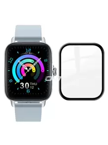Compatible With Apple Watch Full Cover Curved Soft Film, Anti-explosion And Protective Film - Black - View 1