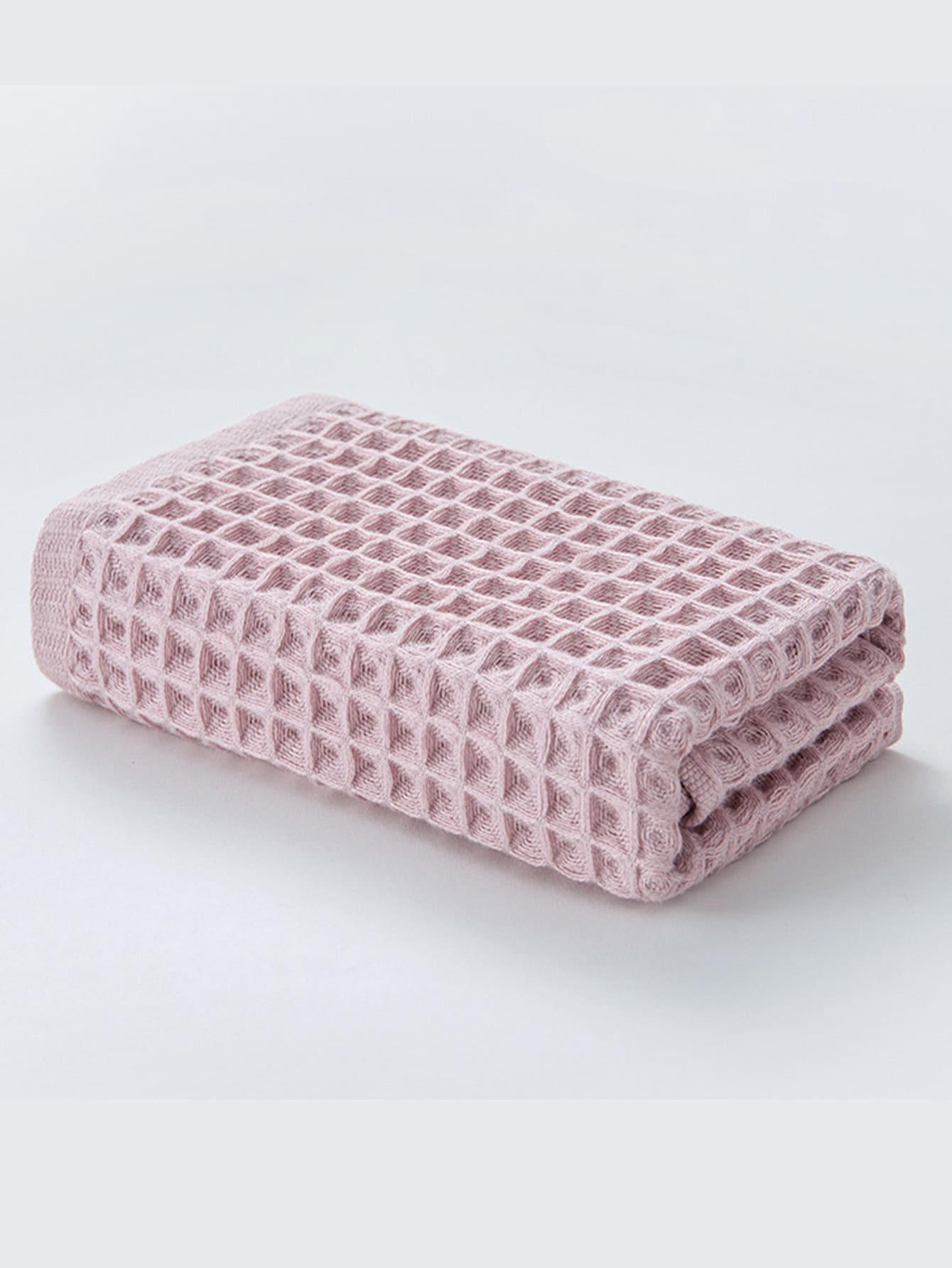 1入迅速吸濕並具吸收性的粉紅色毛巾/洗巾(34x74cm),附面巾、六角網織廚房毛巾、茶巾、超柔軟吸水的抹布、快乾清潔布