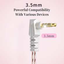 hellodigi Q2Pro 1.2m Cable Length Monitor Headphones - Purple - View 6