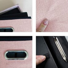 Storage Stool Ottoman Footrest - Pink - View 4