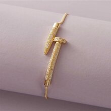 1 New Nail Bracelet With Adjustable Women's Fashion Bracelet For Good Friends
