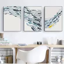 3pcs/Set Unframed Water Color Fish Group Wall Art Canvas Posters Gifts Birthday Graduation Coastal Decor Coastal Decor Beach Decor