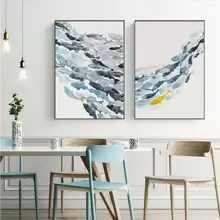 3pcs/Set Unframed Water Color Fish Group Wall Art Canvas Posters Gifts Birthday Graduation Coastal Decor Coastal Decor Beach Decor