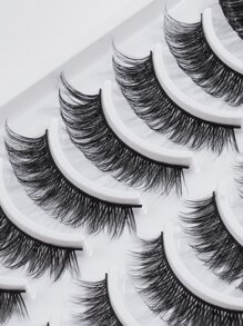 Happy Butterfly 10 cặp/bộ Tự nhiên Dài Lông mi giả Với Uốn xoăn - màu đen - Xem 6