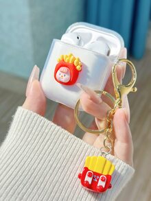 Fries Decor Case Compatible With AirPods - Clear - View 1