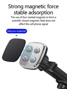 Soporte de celular de coche magnético - Negro - Ver 2