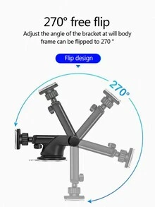 Soporte de celular de coche magnético - Negro - Ver 3