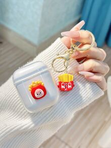 Fries Decor Case Compatible With AirPods - Clear - View 2