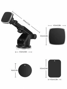 Soporte de celular de coche magnético - Negro - Ver 5