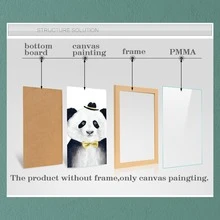 3 件/套無框抽象薄荷綠大理石液體牆藝術圖片帆布畫 - 彩色 - 查看 8