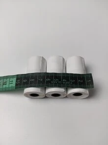 M02x/t02專用白色貼紙熱敏紙,十年黑色白色相片黏性紙50mm X3.5m,3卷 - 白色 - 查看 4