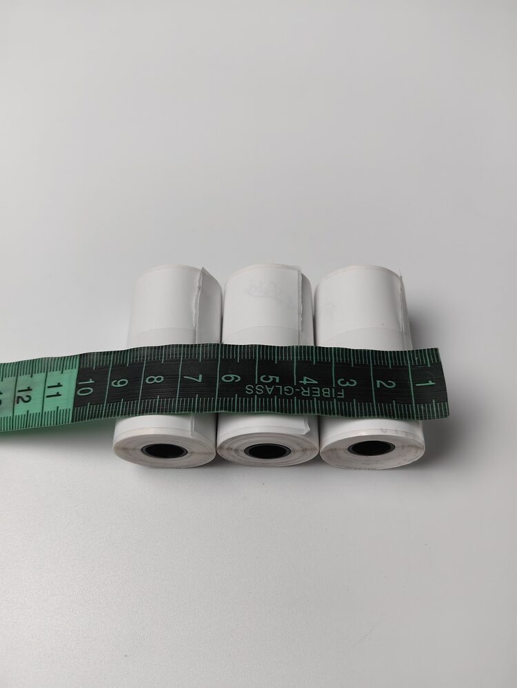 M02x/t02專用白色貼紙熱敏紙,十年黑色白色相片黏性紙50mm X3.5m,3卷 - 白色 - 查看 4