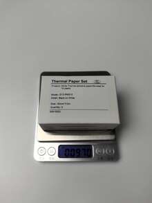 M02x/t02專用白色貼紙熱敏紙,十年黑色白色相片黏性紙50mm X3.5m,3卷 - 白色 - 查看 6