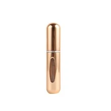 1pc Perfume Refill Bottle Portable Mini Refillable Spray Jar Scent Pump Case Empty Cosmetic Containers Atomizer For Travel 5ml - Gold - View 2