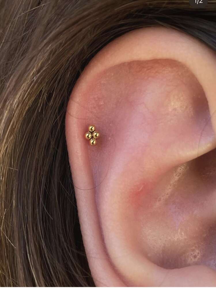 1 piece Dot Piercing Earring 316L Stainless Steel for Women Men Helix Piercing Jewelry