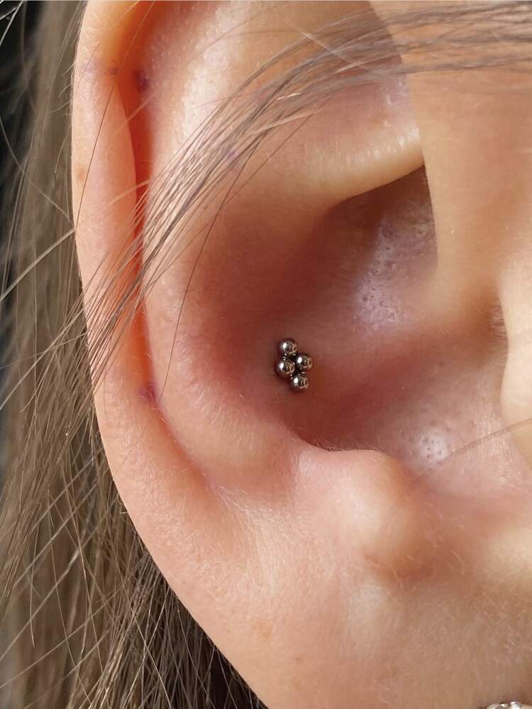 1 piece Dot Piercing Earring 316L Stainless Steel for Women Men Helix Piercing Jewelry