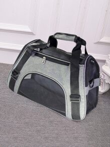 New Portable Pet Carrier, Soft-Sided Cat Carrier For Medium Cats And Small Dogs Up To 15 Lbs, Pet Carrier Bag, Airline Approved Travel Dog Carrier, Pet Tote Bag, Pet Backpack - Grey - View 1