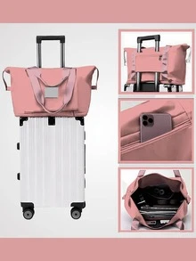 Women Tote Bags - 淺粉色 - 查看 3