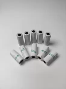 Mini Printer Paper 57mm Width 10Rolls Set White Continuous Paper Self-Adhesive Label Sticker Rolls for Portable HD Photo Printer - White - View 1