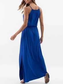 Women Dresses - Màu xanh lam - Xem 4