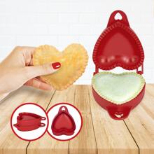 Forma Molde Fecha Pastel Coração Plástica - Vermelho - Visão 3