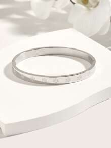 時尚雪花設計手環 - 銀色 - 查看 1