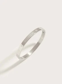 時尚雪花設計手環 - 銀色 - 查看 2