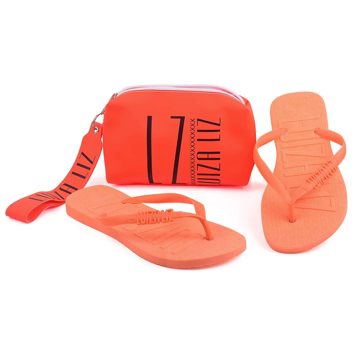 Women Flip-Flops - 橘色 - 查看 1