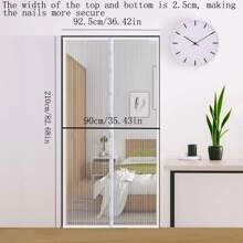 1入組白色防蚊門現代磁性門螢幕門 - 白色 - 查看 3