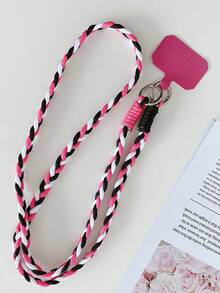 tejido ajustable Tira de celular con tarjeta de fijación Clip - Multicolor - Ver 2